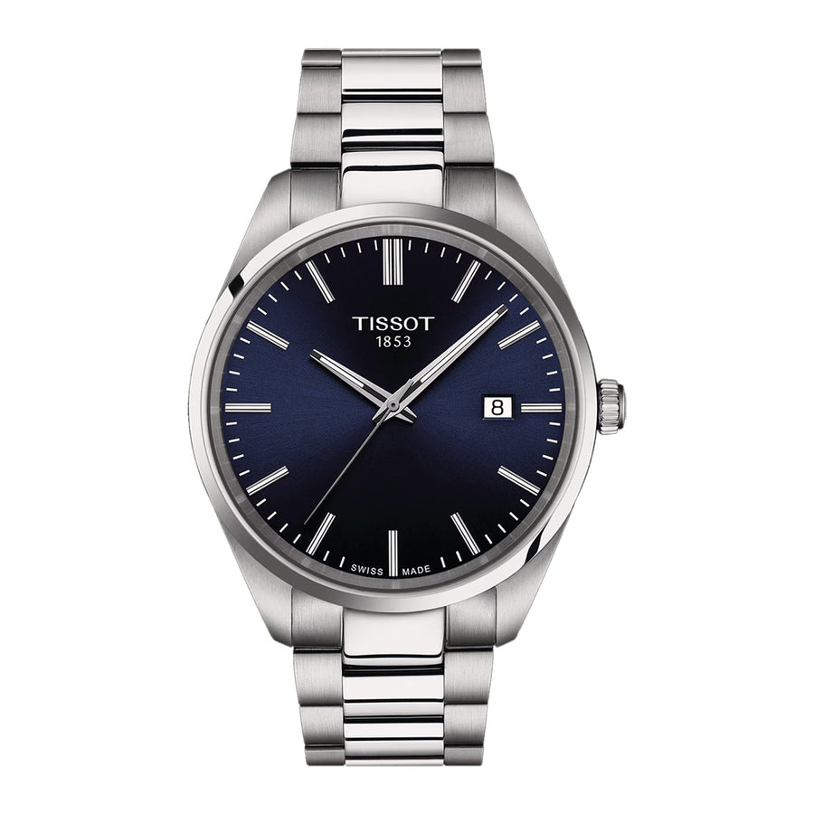40mm PR 100 Quartz Watch with Blue Dial in Stainless Steel, Bracelet