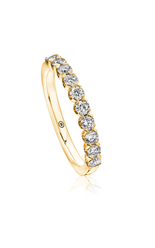 0.42ct Diamond Partway Band in 14K Yellow Gold, size 6.25