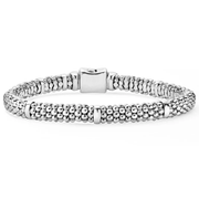 Signature Caviar Station Rope Bracelet in Sterling Silver, size 8