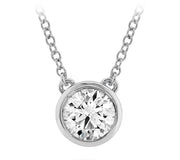 Hearts on Fire Classic Bezel Solitaire Pendant