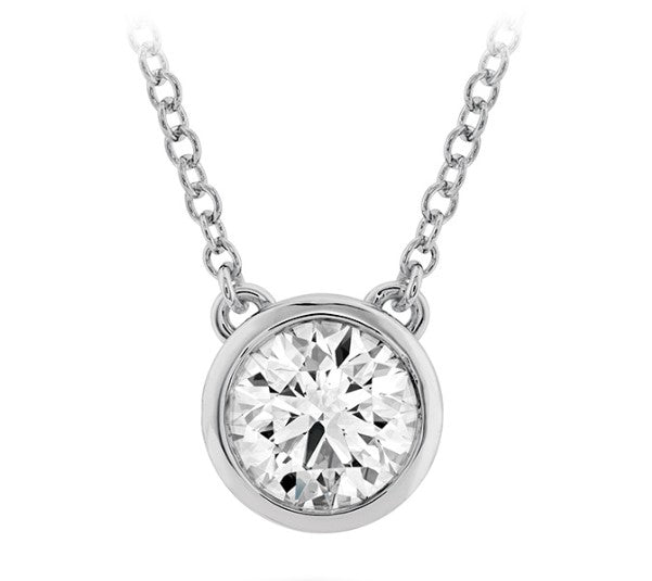 Hearts on Fire Classic Bezel Solitaire Pendant