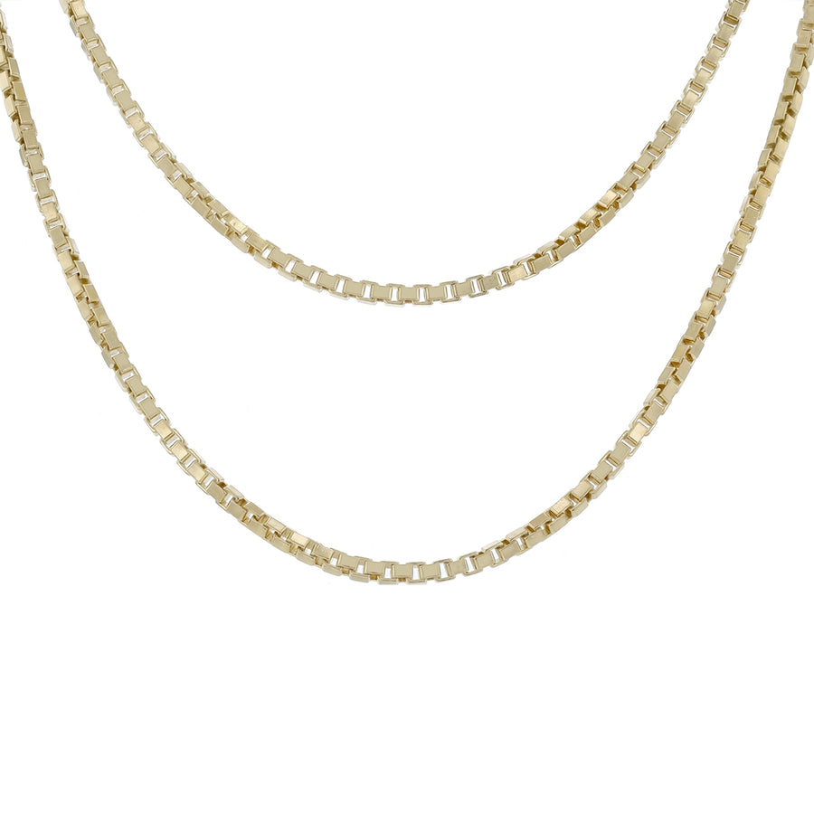 2mm Box Chain Necklace in 14K Yellow Gold, 30"