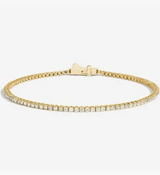 Classic 1.55ct Diamond Tennis Bracelet in 18K Yellow Gold