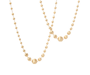 Africa Graduated Beaded Necklace in 18k Yellow Gold, 36"