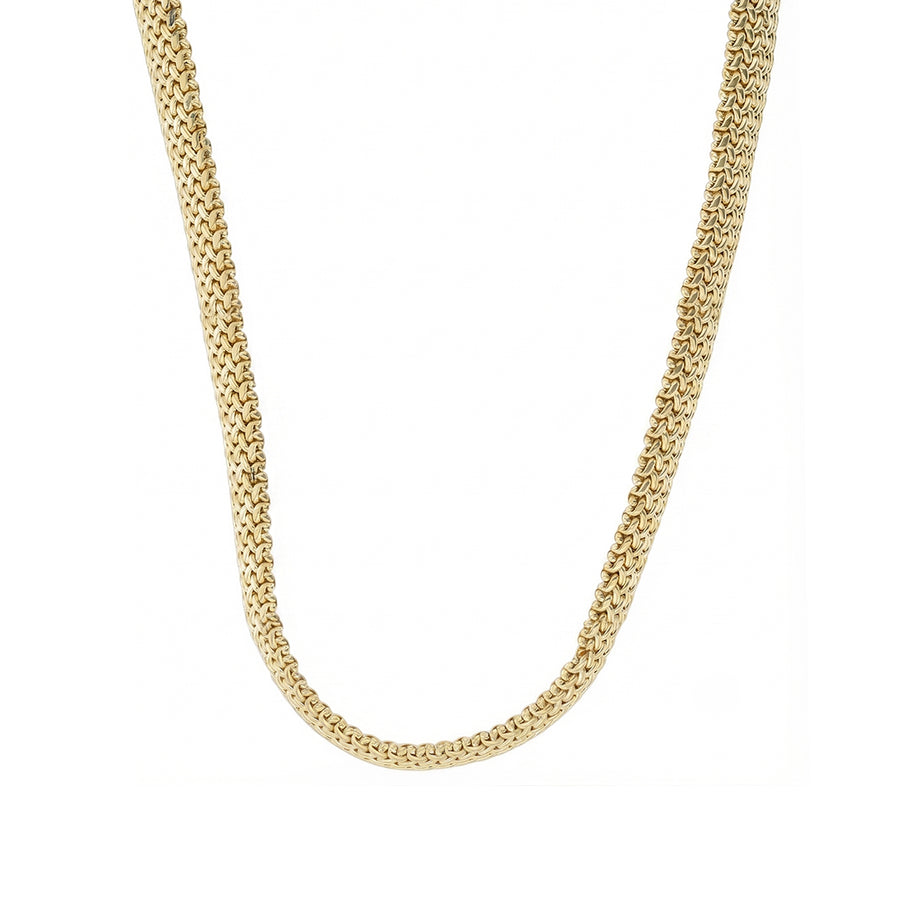 Tiffany & Co. Somerset Mesh 10mm Necklace in 18K Yellow Gold, 16"