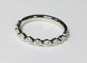 18K White Gold Diamond Wedding Band