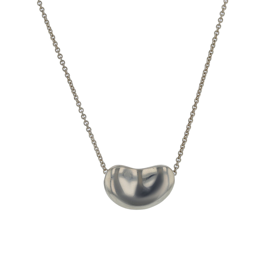 Tiffany & Co Peretti Bean Necklace in Sterling Silver 18"inch
