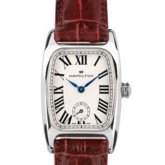 24x27mm American Classic Boulton Watch with White Dial in Stainless Steel, Strap