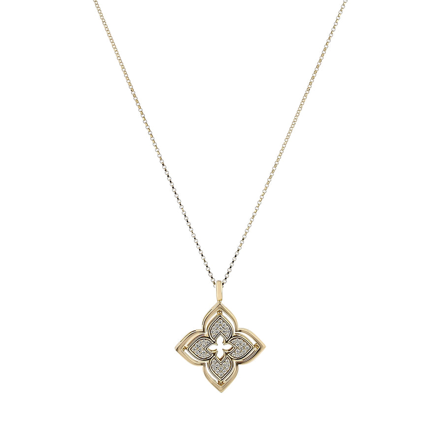 Venetian Princess 0.35ct Diamond Pendant in 18K Yellow Gold, on 17" chain