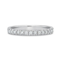 New Aire 0.25ct Diamond Split Shared Prong Partway Band in Platinum, size 6