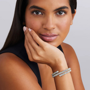 Caviar Versa 5mm Wrap Bracelet in Sterling Silver and 18K Yellow Gold, size 7