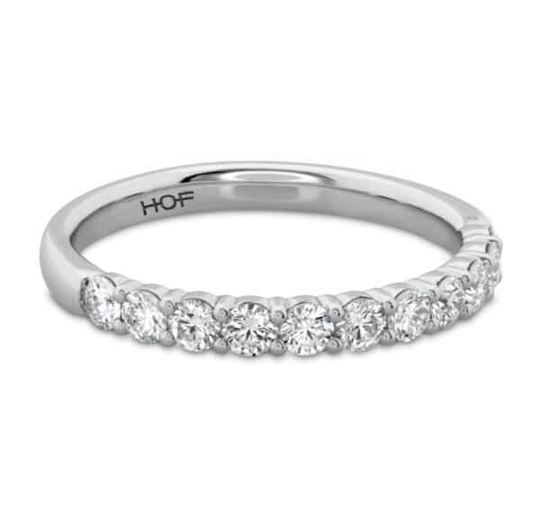 Diamond Signature 11-Stone Band in 18K White Gold, Size 6.5