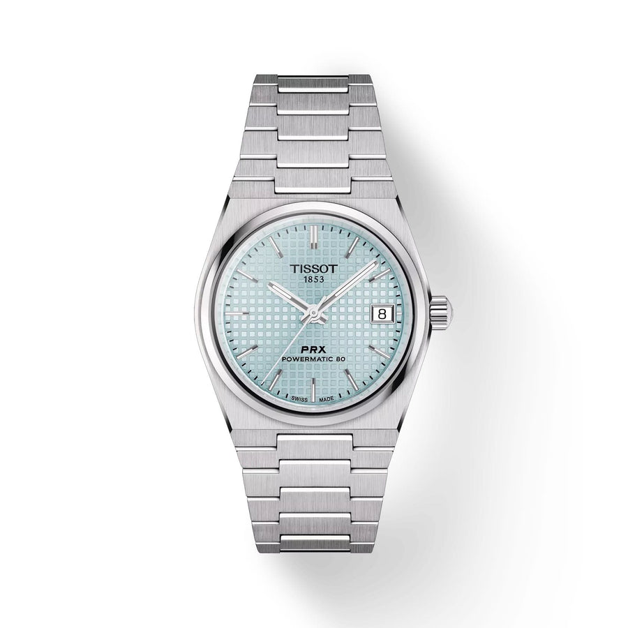 35mm PRX Powermatic 80 Watch with Ice Blue Dial in Stainless Steel, Bracelet
