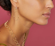 Marrakech Onde 0.05ct Diamond Hand Coiled Double Drop Earrings in 18K Yellow and White Gold
