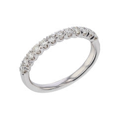 0.37ct Diamond Band in 14K White Gold, size 6.25