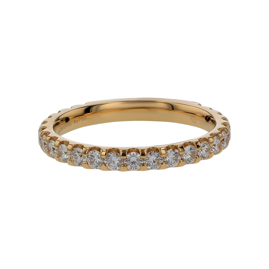 Odessa Diamond Partway Band in 18K Yellow Gold, Size 6.5