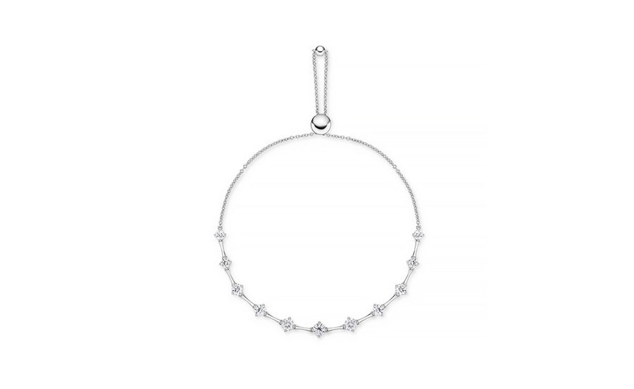 Cadence Bolo 1.69-1.77ct Diamond Station Bracelet in 18k White Gold