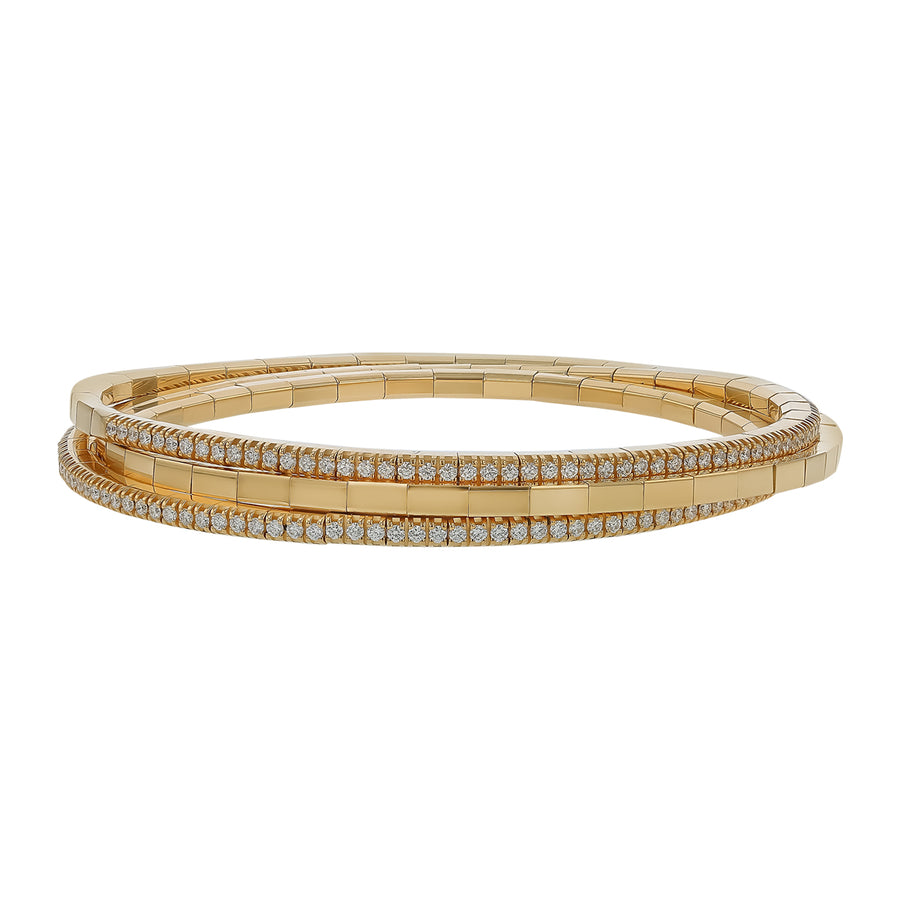 1.88ct Diamond Tennis Wrap Bracelet in 18K Yellow Gold