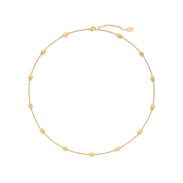 Siviglia 13 Station Necklace in 18K Yellow Gold, 16.5"