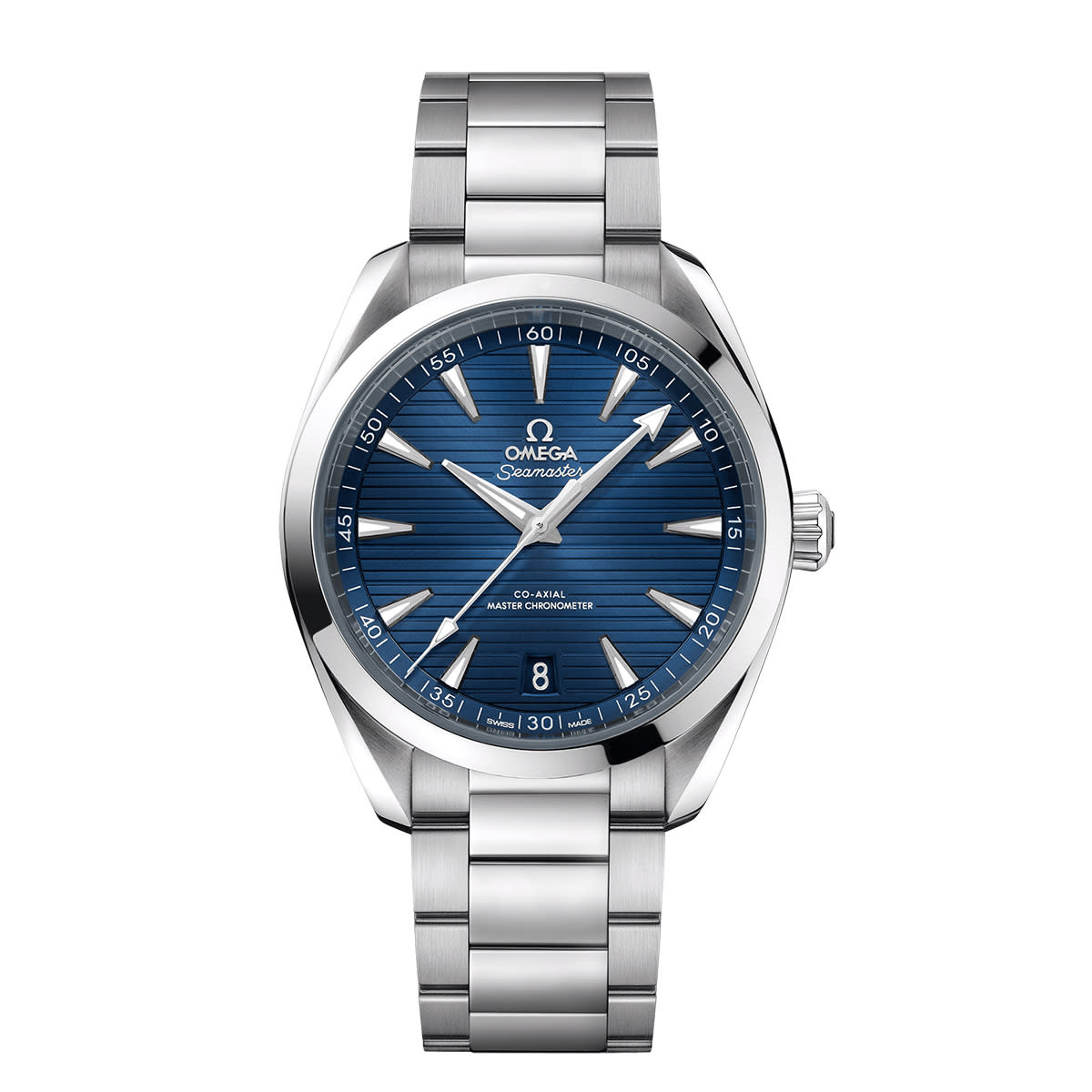 41mm Seamaster Aqua Terra 150M Watch with Blue Dial in Stainless Steel, Bracelet