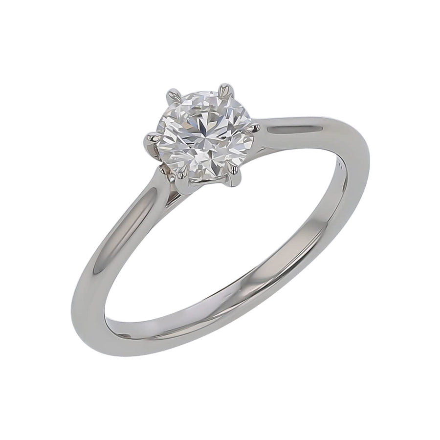 Camilla 1.05ct Round Brilliant Diamond Ring in Platinum, size 6.5