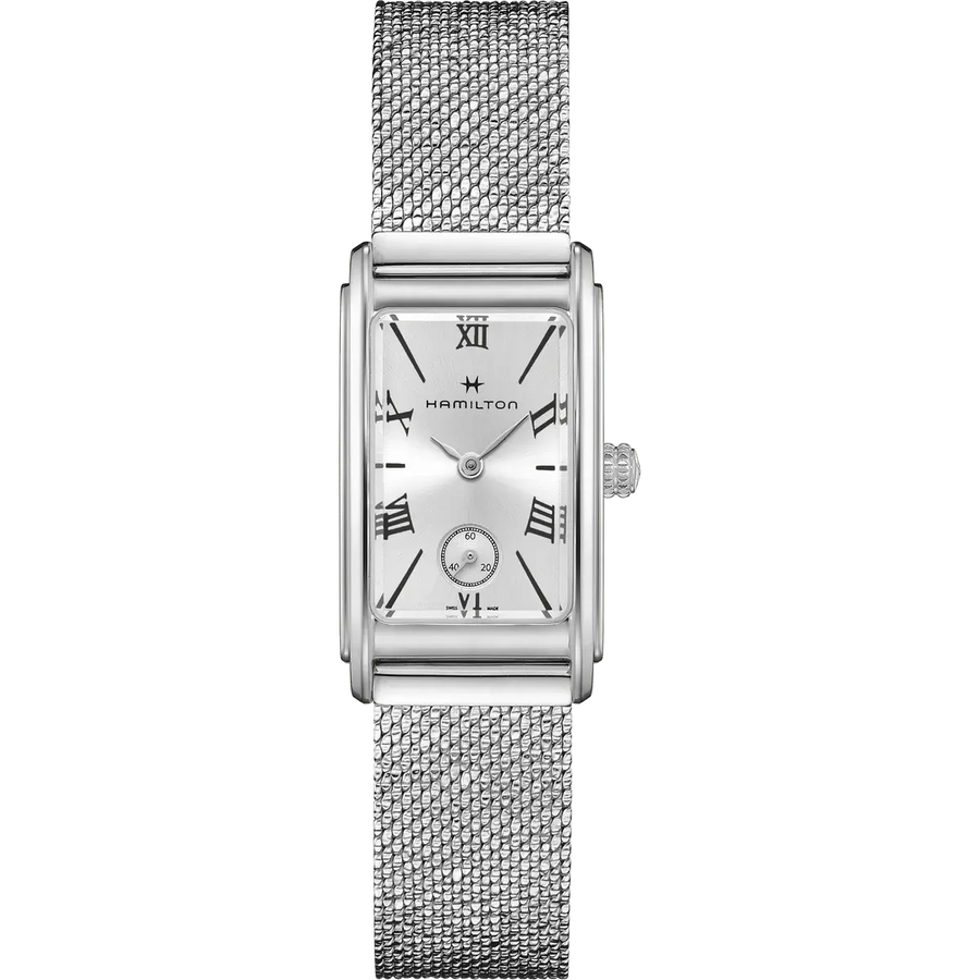19x27mm American Classic Ardmore Small Watch with Silver Dial in Stainless Steel, Bracelet