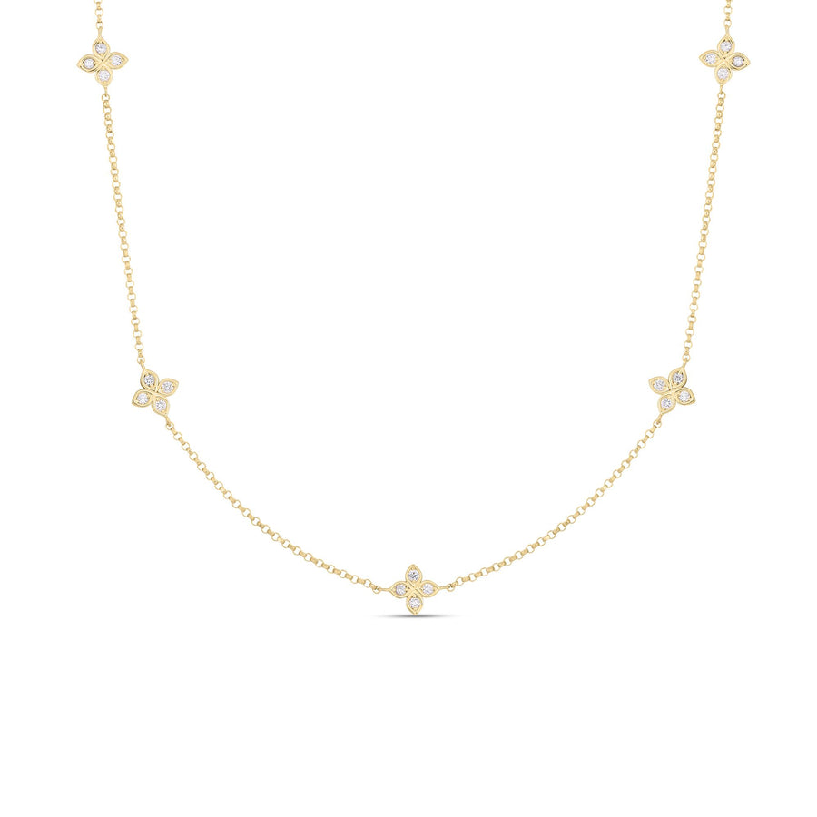 Love by the Inch 0.22ct Diamond Necklace in 18K Yellow Gold, 14-17" chain