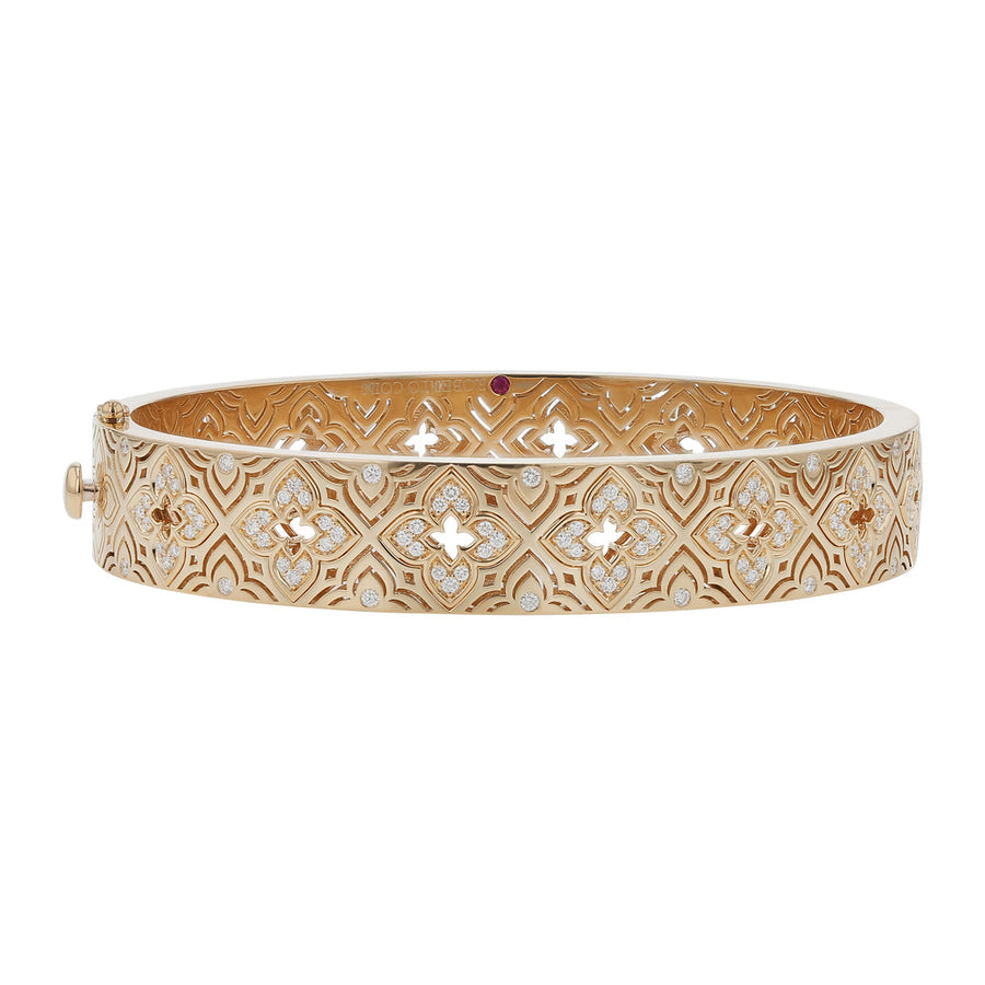 Venetian Princess Diamond Bangle in 18K Yellow Gold