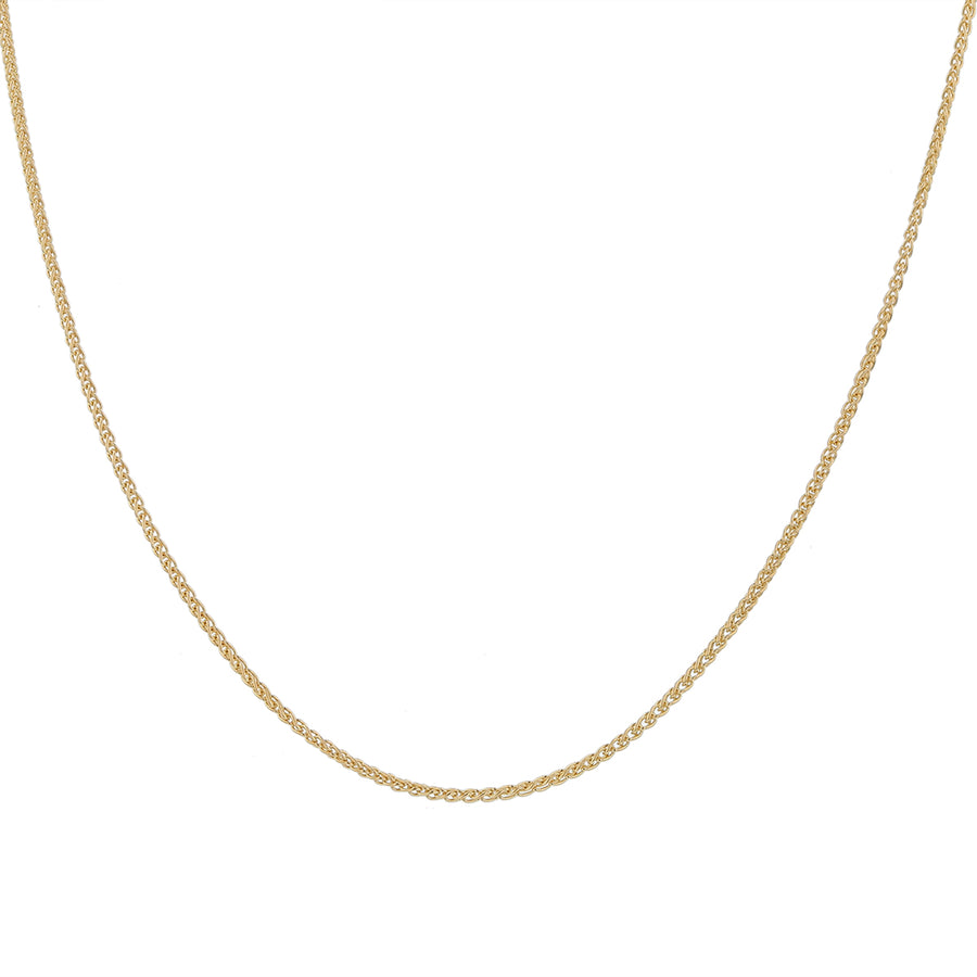 1mm Braided Chain Necklace in 14k Yellow Gold, 16"