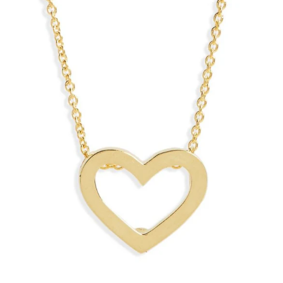 Tiny Treasures Heart Pendant in 18K Yellow Gold, 18in