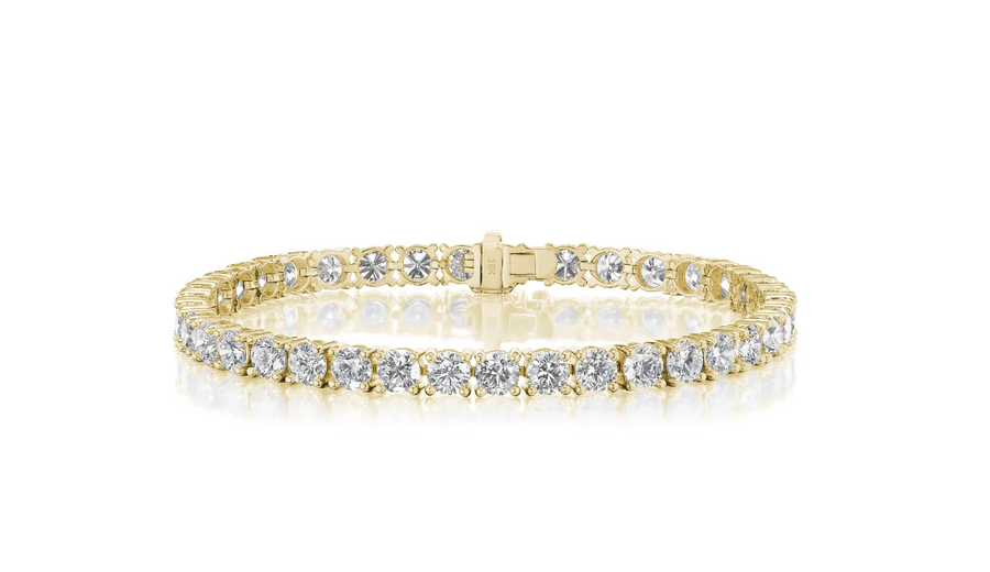 1.01ct Diamond Tennis Bracelet in 18K Yellow Gold, 7"