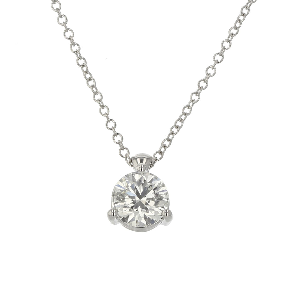 HOF Classic 3 Prong Solitaire Pendant