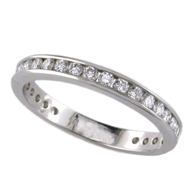 Platinum 0.70ct Channel Set Full Cut Diamonds Eternity Band