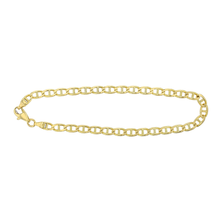 Gucci Style Link Bracelet in 18K Yellow Gold, 8in