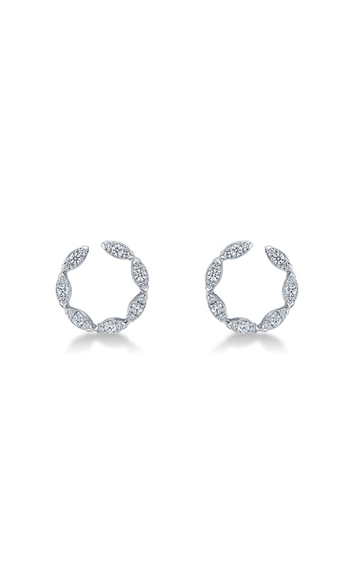 Aerial Marquise Diamond Wrap Earrings in 18K White Gold