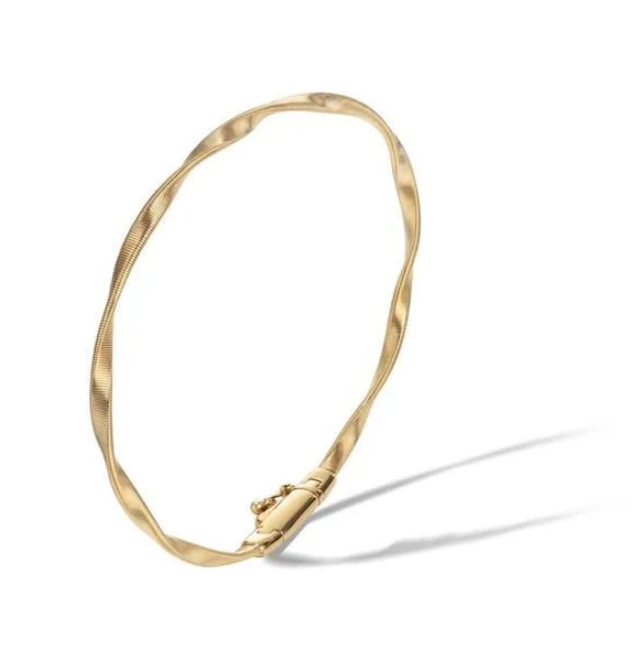 Marrakech Twist Stackable Bangle in 18K Yellow Gold, 6.75in
