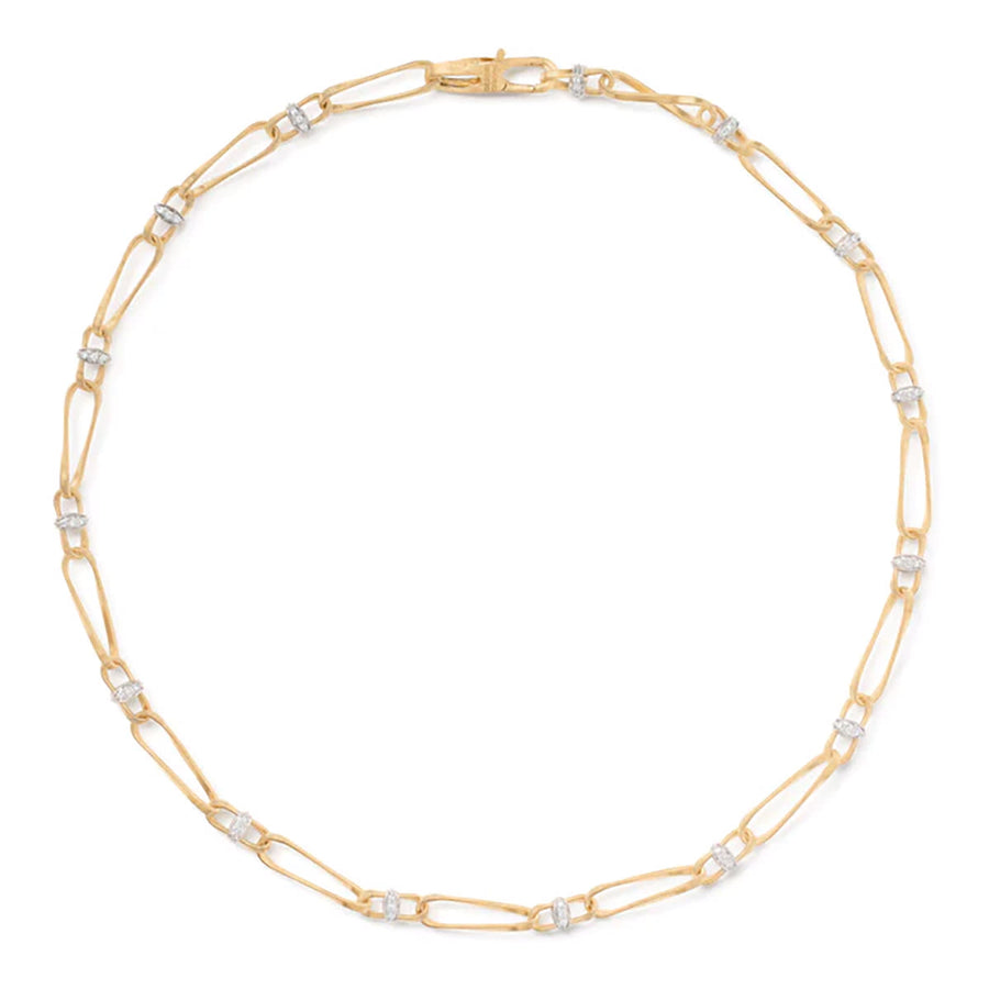 Marrakech Onde 0.66ct Diamond Necklace in 18K Yellow and White Gold, 18"