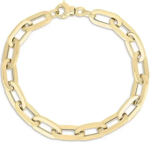 Designer Gold Bracelet in 18K Yellow Gold, 8.5"