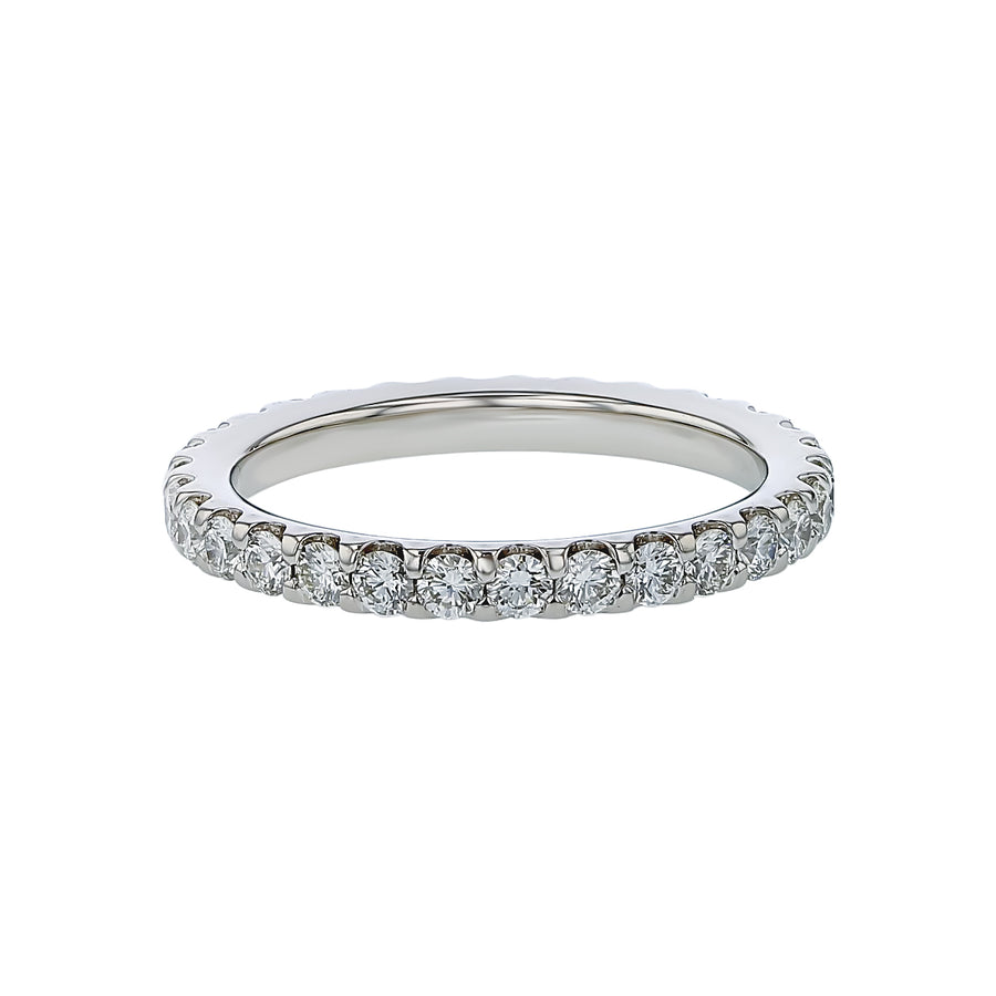 Memoire Odessa 1.04ct Diamond Eternity Wedding Ring in Platinum, size 6.5