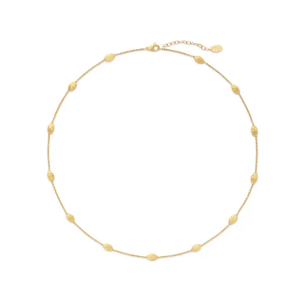 Siviglia 13 Station Necklace in 18K Yellow Gold, 16.5"