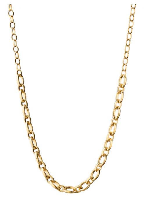 Classic Audrey Link Necklace in 18K Yellow Gold, 18"