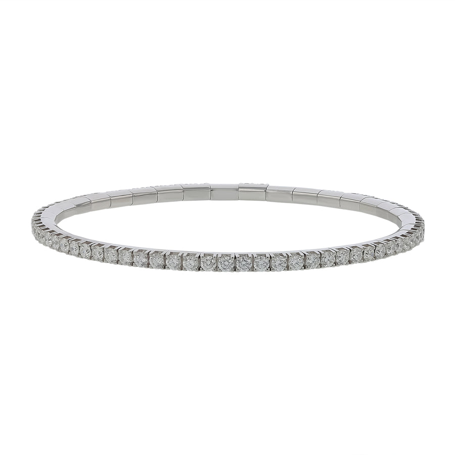 3.45ct Diamond Tennis Bracelet in 18K White Gold