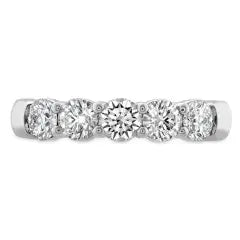 Diamond Signature 5-Stone Band in Platinum, Size 6.5