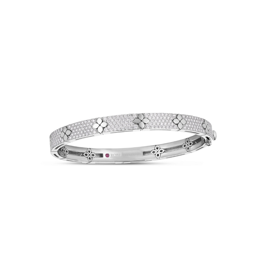 Love in Verona 1.75ct Diamond Bangle Bracelet in 18K White Gold