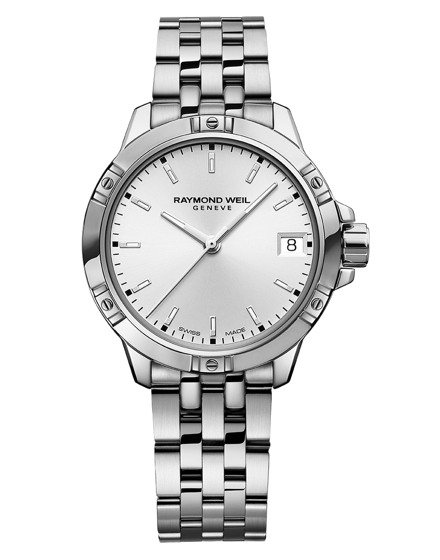 30mm Raymond Weil Tango Classic Watch with White Dial in Stainless Steel, Bracelet