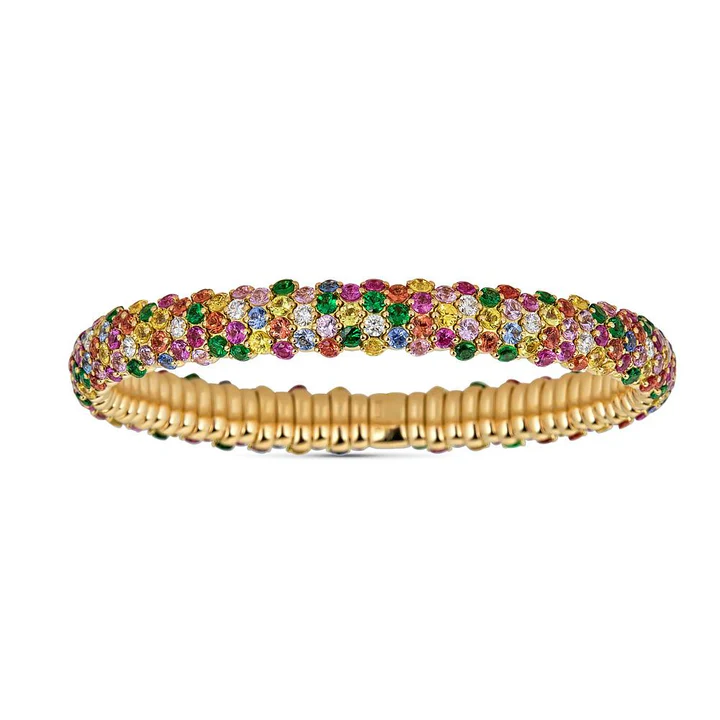 zydo-stretch-multicolor-sapphire-diamond-bracelet-79002-at Schiffman's Jewelers