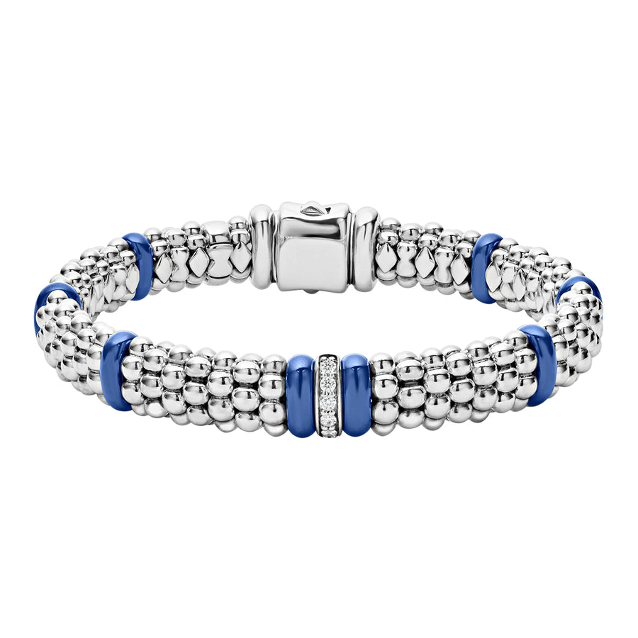 Single Station Diamond Caviar Bracelet