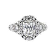 CrissCut L'Amour Oval Diamond Engagement Ring