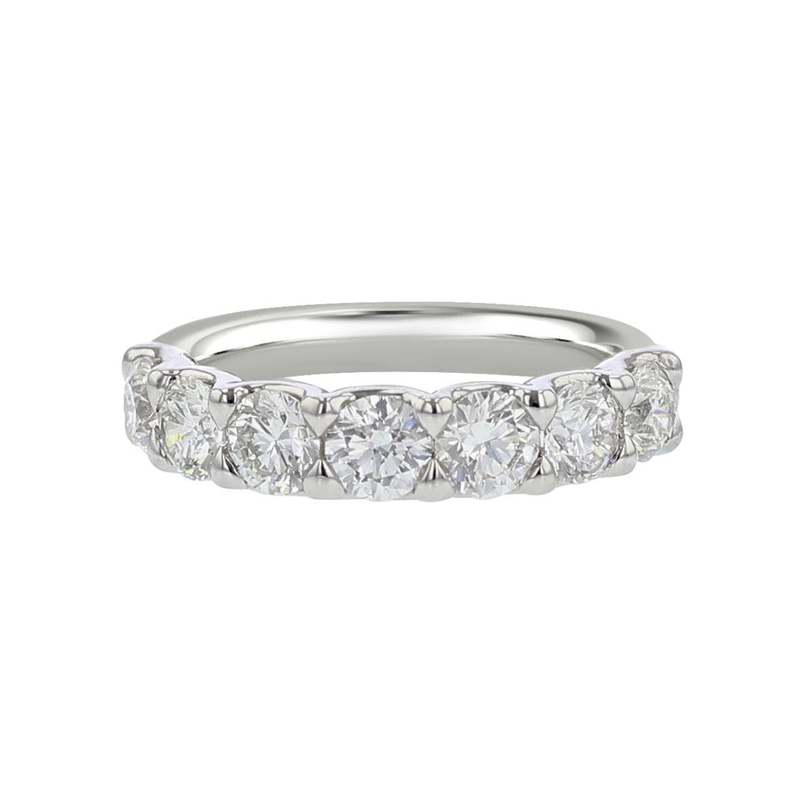 18K White Gold Diamond Wedding Band
