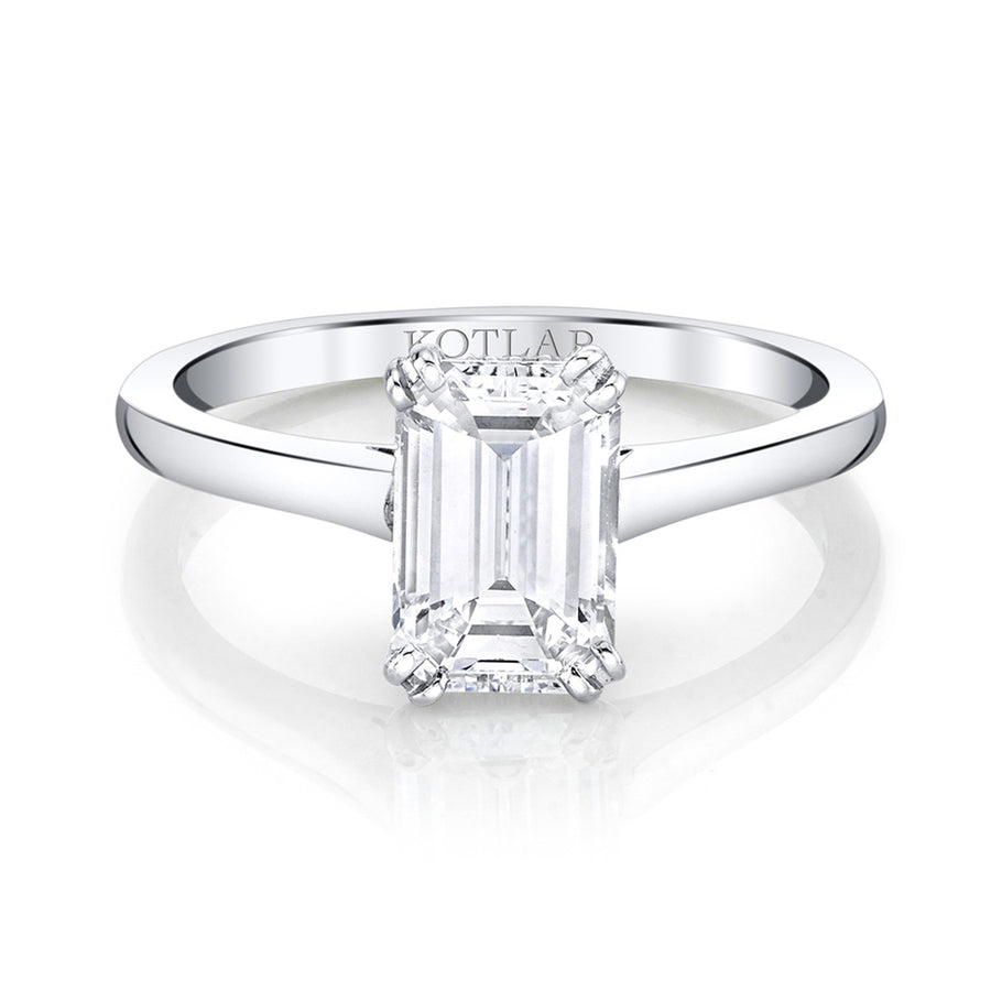 Classico Emerald-cut Solitaire Engagement Ring